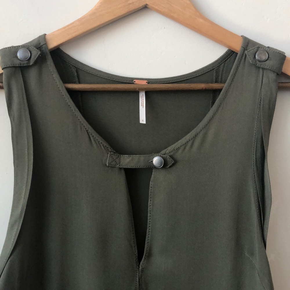 NWOT Free People Front Zippers Rayon Dress Size 0 - Picture 3 of 8